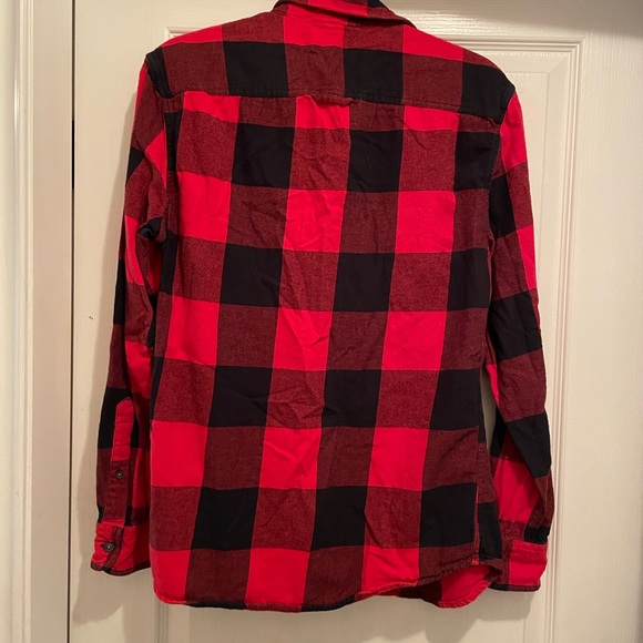 Garage Hooded Plaid Shirt Small - Picture 3 of 6